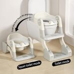 Mipan. 3 en 1r�ducteur de wc b�b� avec marche pied - propret� apprentissage adaptateur - r�glable et ...