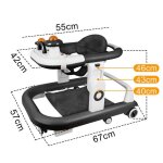 Mipan. 4 en 1 trotteur b�b� gar�on fille - trotteur bebe marche pliable - r�glables - avec lumi�re et ...