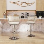 Mipan. lot de 6 chaise de bar (88 - 100cm) - tabourets de bar - chaise rembourr�e - chaises hautes - ...