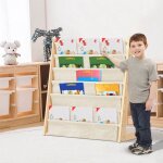 Mipan. 6 niveaux biblioth�que meuble de rangement pour enfant - bibliotheque murale - avec poche - 75 ...