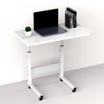 Mipan. 60x40cm table roulante pour lit canap� - table dappoint bureau mobile r�glable en hauteur - bureau ...