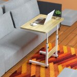 Mipan. 60x40cm table roulante pour lit canap� - table dappoint bureau mobile r�glable en hauteur - bureau ...