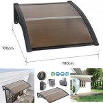 Mipan. auvent de porte aluminium - auvent marquise dentr�e dentr�e r�sistante toit abri contre la pluie ...
