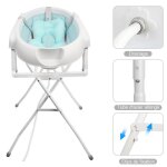 Mipan. baignoire pour b�b� pliante avec support - baignoire bebe sur pied - portable + antid�rapante ...