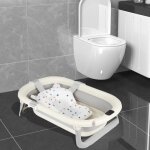 Mipan. baignoire pliable pour bb - avec bouchon de vidange + thermomtre digital + coussin de sige ...