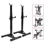 Mipan. cage de squat - support pour halt�res - r�glable halt�res (105 - 160cm ) - support halteres musculation ...