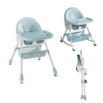 Mipan. chaise haute enfant - pliable - r�glable - inclinable - 64x70x87cm - chaise haute b�b� evolutive ...