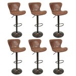 Mipan. chaise et tabouret de bar. lot de 6. tabouret bar industriel en similicuir. hauteur réglable et ... Mipan. chaise et tabouret de bar. lot de 6. tabouret bar industriel en similicuir. hauteur réglable et ...