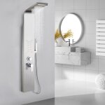 Mipan. colonne de douche hydromassage argent - colonne douche 5 modes - colonne de douche à montage mural ... Mipan. colonne de douche hydromassage argent - colonne douche 5 modes - colonne de douche à montage mural ...