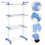 Mipan. etendoir linge intrieur et extrieur - 4 niveaux schoirs  linge pliable avec roues - 75 * 64 ...