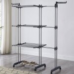 Mipan. �tendoir linge int�rieur sur 3 niveau - s�choir � linge extensible r�glable - 75 - 142. 5 * 64 ...
