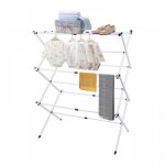 Mipan fil � linge - �tendoir s�choir 75 * 40 * 105cm tour de penderie pliable et extensible blanc