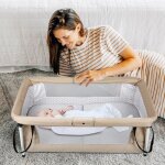 Mipan. lit parapluie pliabl + portable - lit dappoint - lit volutif - table  langer - avce moustiquaire ...