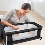Mipan. lit parapluie pliabl + portable - lit dappoint - lit volutif - table  langer - avce moustiquaire ...