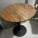 Mipan. mange - debout - table de bar haute - table de bar exterieur - table basse ronde - bois -  60 ...