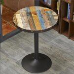 Mipan. mange - debout - table de bar haute - table de bar exterieur - table basse ronde - bois - � 60 ...
