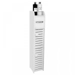 Mipan meuble salle de bainmeuble toilettes wc rangementtiroir compartiment gain de place blanc