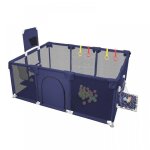 Mipan parc enfant piscine a balle pour bébé avec panier de basket (et but de football) bleu marine Mipan parc enfant piscine a balle pour bébé avec panier de basket (et but de football) bleu marine