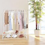 Mipan. portant / penderie fil  linge - tendoir - portant  vtements double niveau - 145 * 110 * 33cm ...