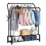 Mipan. portant / penderie fil � linge - �tendoir - portant � v�tements double niveau - 145 * 110 * 33cm ...