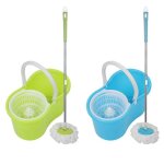 Mipan. set classic mop seau essoreur avec lave - sol - presse manuelle � double entra�nement - bleu