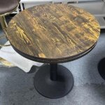 Mipan. table de bistrot ronde - table de bar haute -  60 cm - hauteur 72 cm - table basse jardin - max:120kg ...