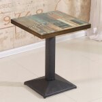 Mipan. table carrée 60x60 cm - table de bar - table à manger - table carrée industriel rétro - table ... Mipan. table carrée 60x60 cm - table de bar - table à manger - table carrée industriel rétro - table ...