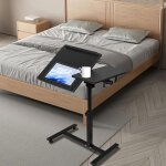 Mipan. table dappoint en bois - bout de canapé - table mobile - avec 4 roulettes - réglable en hauteur ... Mipan. table dappoint en bois - bout de canapé - table mobile - avec 4 roulettes - réglable en hauteur ...