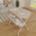Mipan. table � langer - commode a langer pour nouveau - n� - pliable + r�glable hauteur (83 - 91cm ) ...