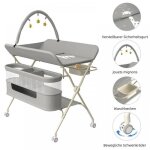 Mipan. table  langer pliable pour garon - commode a langer - meuble a langer - hauteur rglable - avce ...