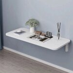 Mipan. table murale bois - table rabattable - table de salle  manger de cuisine pliante invisible - ...