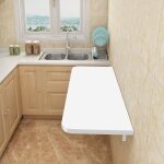 Mipan. table murale bois - table rabattable - table de salle  manger de cuisine pliante invisible - ...