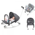 Mipan - transat pour bb - balancelle bebe 0  30kg - rglable hauteur - base stable - avec arche de ...