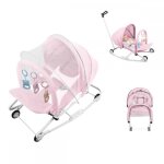 Mipan - transat pour bb - balancelle bebe 0  30kg - rglable hauteur - base stable - avec arche de ...