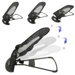 Mipan transat hamac bb pliable avec balancelle naturelle inclinaison rglable  3 vitesses noir