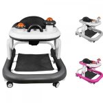 Mipan trotteur pliable pour b�b� - trotteur b�b� avec roues muettes anti - renversement - 70 * 56 * 42cm ...