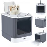 Mipan. xl bac � liti�re pour chat - salle de bain pour chat - avec filtre et pelle - 44. 5 x 36. 5 x ...