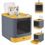 Mipan. xl bac � liti�re pour chat - salle de bain pour chat - avec filtre et pelle - 44. 5 x 36. 5 x ...