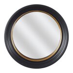 Miroir convexe rond noir et or 405cm