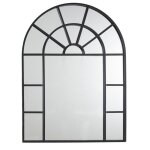 Miroir fentre mtal noir 60x80 cm