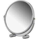 Miroir grossissant pivotant sur pied miroir de courtoisie portable en mtal chrom diamtre environ 17 ...