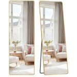 Miroir intégral 160 x 50 cm miroir rectangulaire cadre en alliage d?aluminium verre trempé pour chambre ... Miroir intégral 160 x 50 cm miroir rectangulaire cadre en alliage d?aluminium verre trempé pour chambre ...