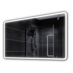 Miroir led avec interrupteur tactile alasta osaka 100x100 cm