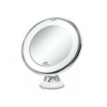 Miroir de maquillage grossissant 10x pour salle de bain cosmtique douche rasage avec lumire led rotation ...
