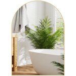 Miroir mural arqu� - miroir mural arqu� - 50 x 70 cm - avec cadre en alliage daluminium - pour chambre ...