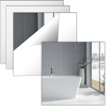 Miroirs muraux auto - adh�sifs - vetobiol - 4 pi�ces - 30x30 cm - acrylique - incassable - portable - ...