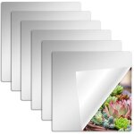 Miroir mural autocollant - vetobiol - 6 pi�ces - 20x20 cm - acrylique - flexible - �paisseur 2 mm - facile ...