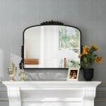 Miroirs anciens noir pour dcoration murale baroque festonne miroir mural vintage pour salon dcoration ...
