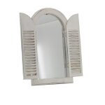 Miroir mural fenêtre en bois blanc - décoration murale - contemporain - design - rectangulaire Miroir mural fenêtre en bois blanc - décoration murale - contemporain - design - rectangulaire