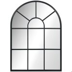 Miroir mural homcom en mtal cadre dor en forme de vote ? 70 x 50 cm ? dcoration pour entre chambre ...